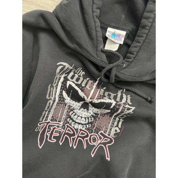 Vintage 90s Walt Disney World Disneyland Tower of Terror Mens Hoodie - sz XXL - Picture 1 of 6